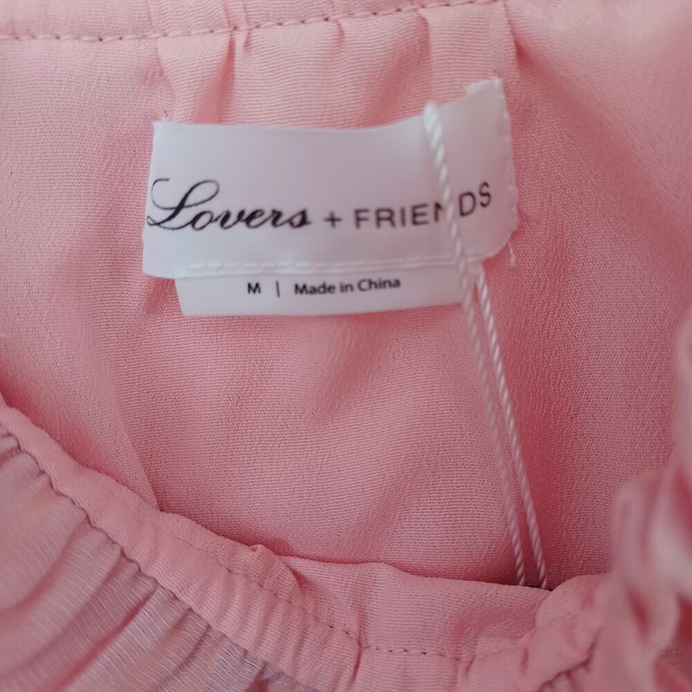 NWT Lovers + Friends Rosalie Midi Dress Coral Size M Sold Out - Picture 4 of 12